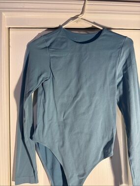 a new day Light Blue Long Sleeve Bodysuit